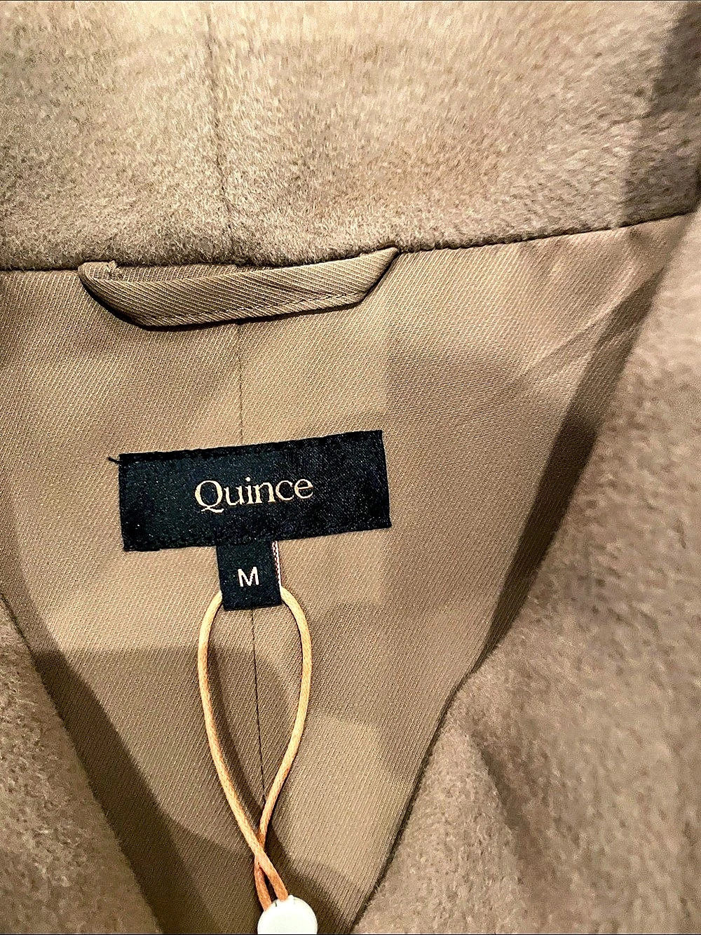 Quince Trench Coat in Brown Size Medium New - Picture 3 of 4